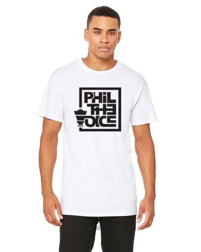 PHIL THE VOICE WHITE LONG TEE