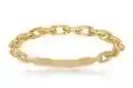 10K Yellow Gold Anchor Chain Link Ring
