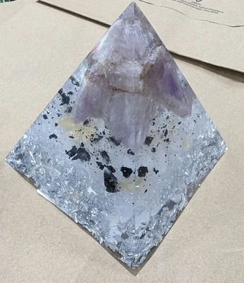 AMETHYST-Healing Orgonite Pyramid