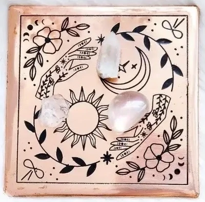 Copper Crystal Charging Plate