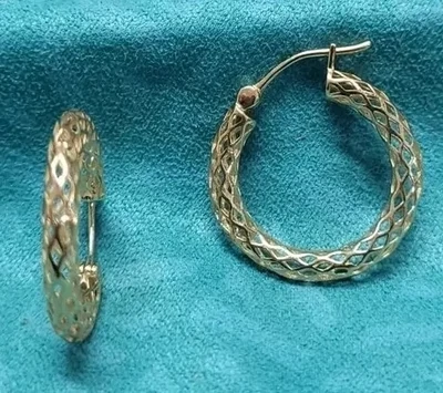 Gold 14K Tube Hoop Earrings