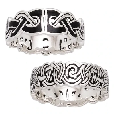 Mammen Weave Viking Silver Ring - Size 7