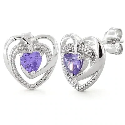 Precious Heart Sterling Silver Earrings