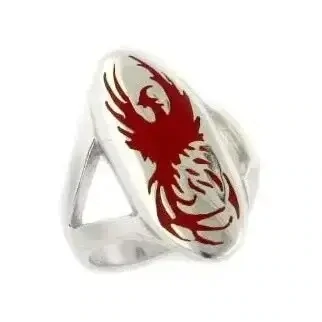 Rising Phoenix Sterling Silver Ring --Size 7