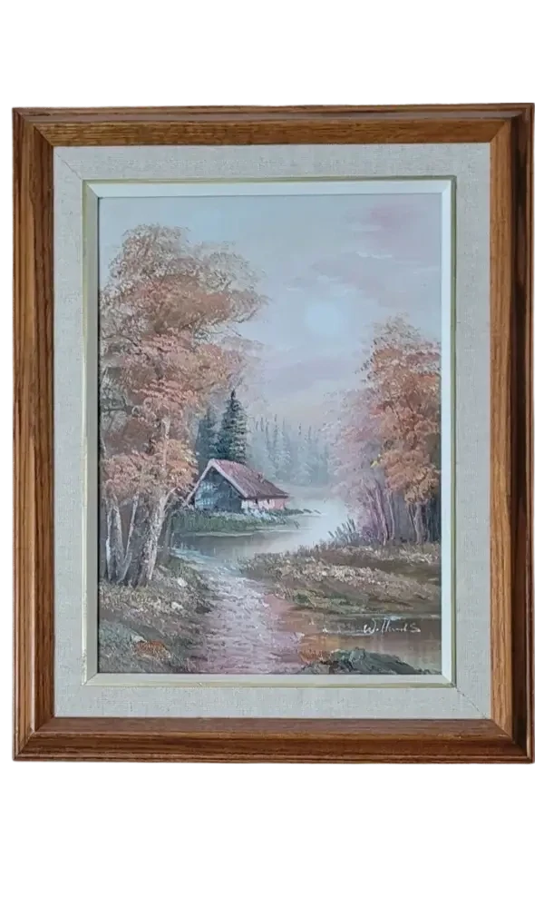 The Cottage in Fall Painting