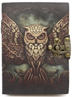 Wise Owl Leather 5x7 Blank Journal Spell Book