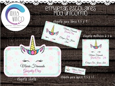 ETIQUETAS ESCOLARES
