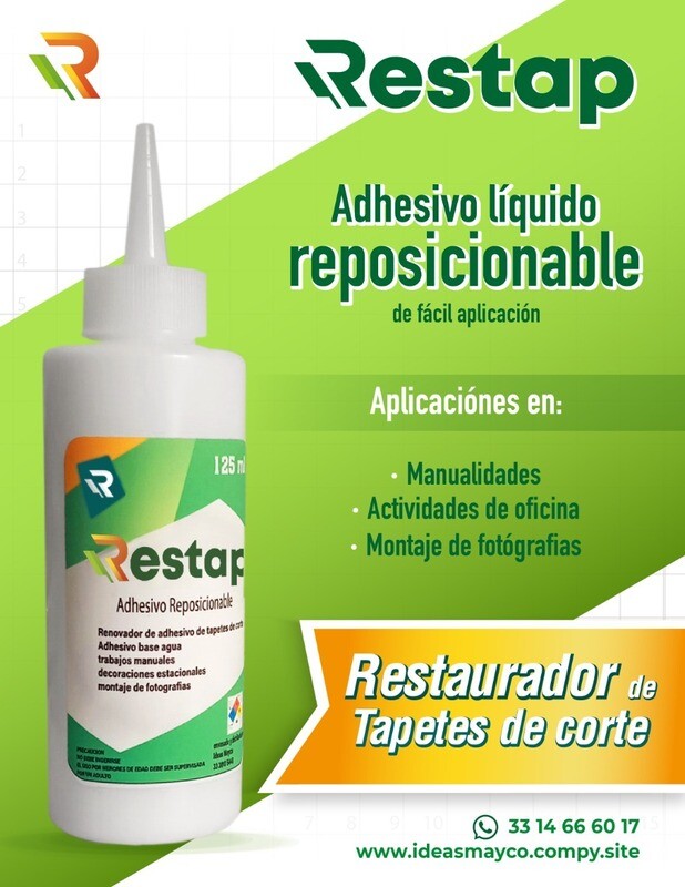 Restap - adhesivo pega y despega 2pack