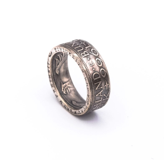 Ring 5 DM |  Prägejahr außen 1951 – 1974 im Antik Look