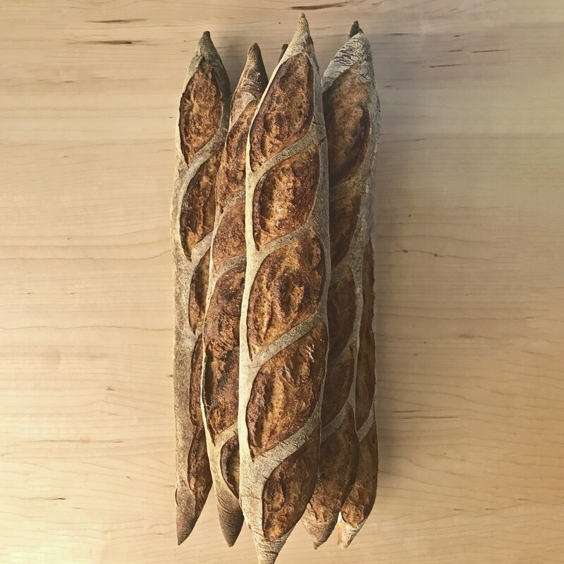 Artisan Sourdough Country Baguettes