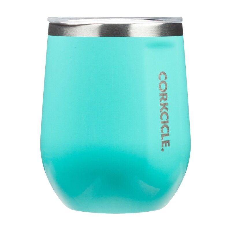 Stemless Gloss Turquoise 12oz