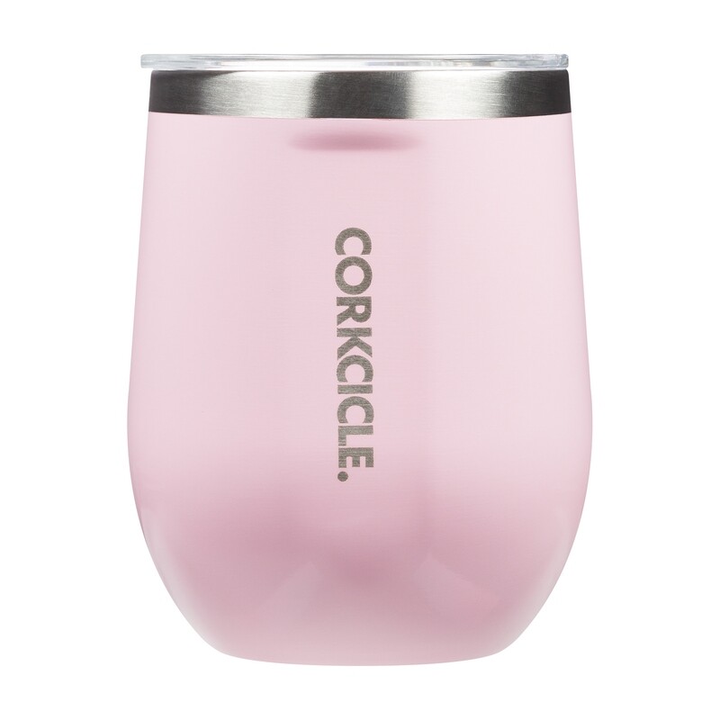 Stemless Gloss Rose Quartz 12oz
