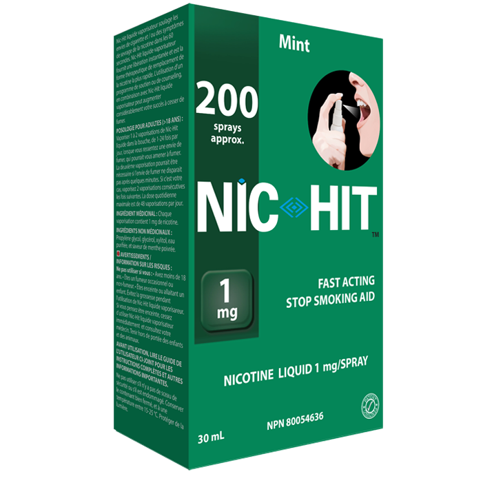 Nicotine Spray Mint Flavor 1mg or 2mg