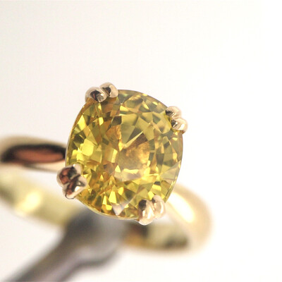 Yellow Sapphire Heirloom Ring