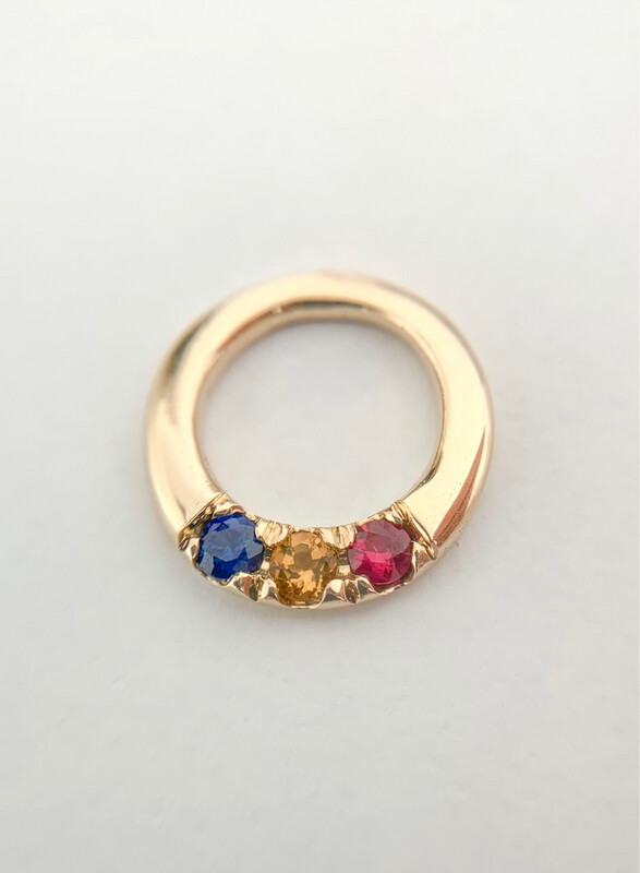 Circle Birthstone Pendant