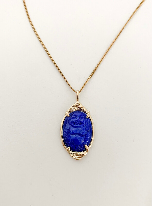 Lapis Buddha Talisman