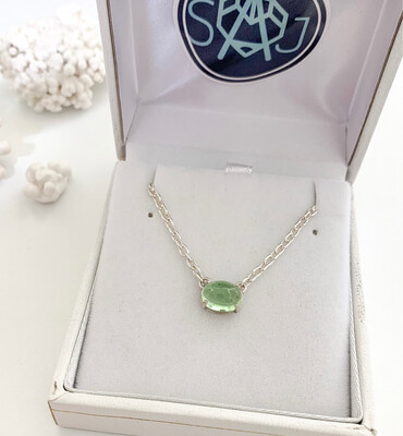 LUNAR Mint Tourmaline Pendant