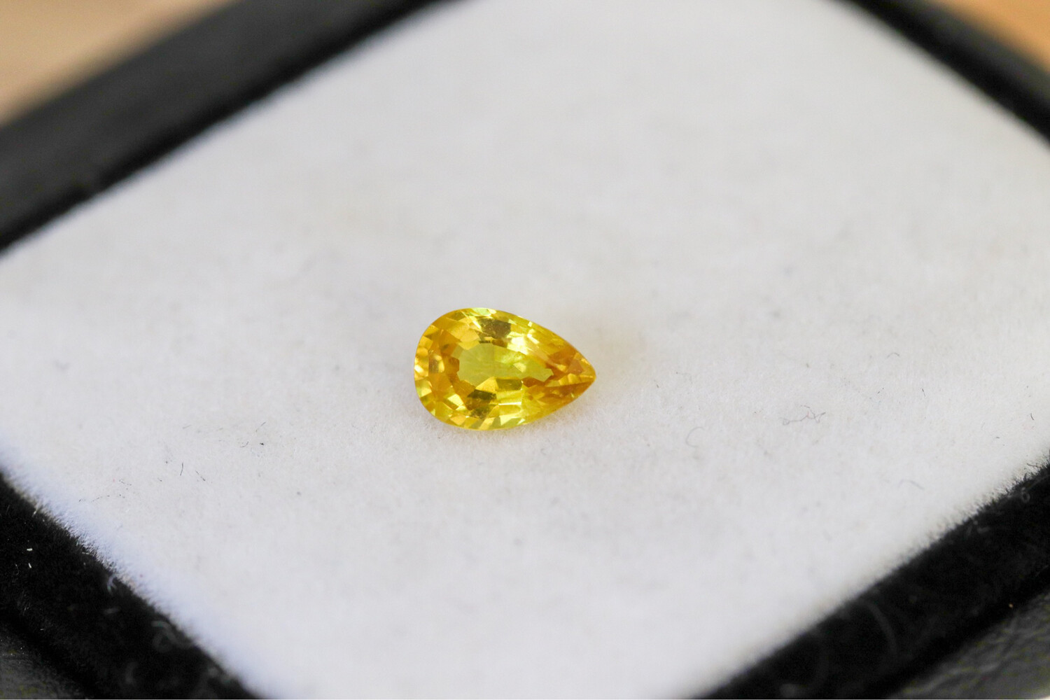 0.70ct Yellow Sapphire Pear