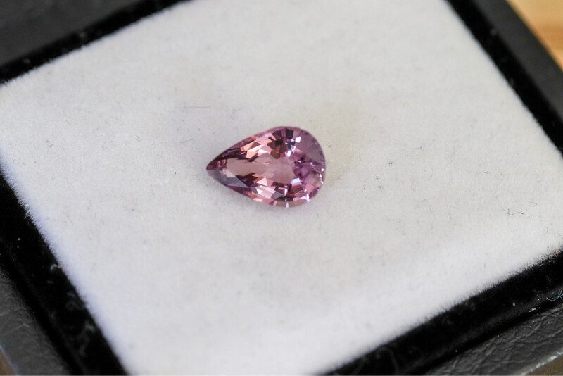 1.78ct Pink Violet Pear Spinel