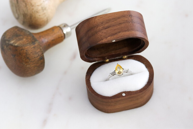 0.70ct Yellow Sapphire Pear