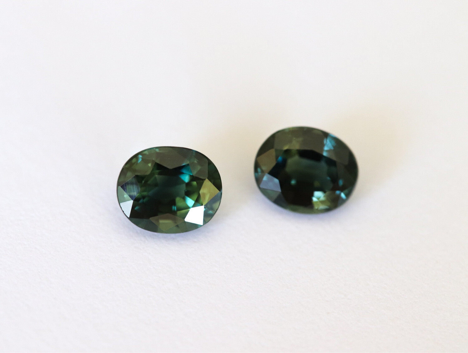 1.55cts Teal Green Sapphires
