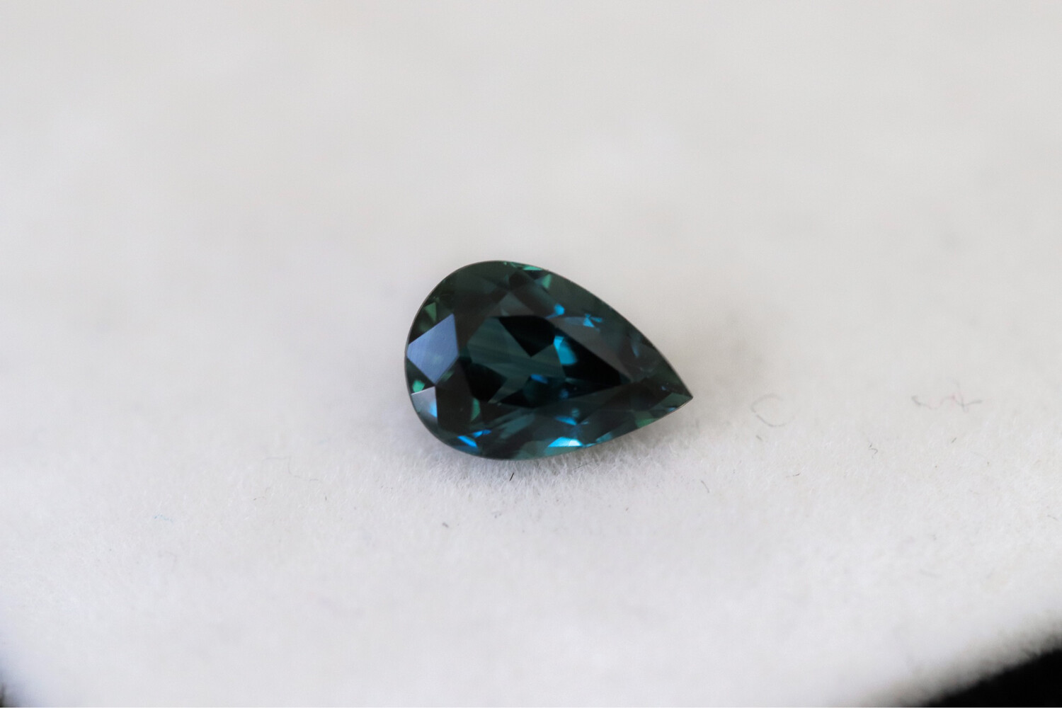 0.77ct Australian Teal Pear Sapphire