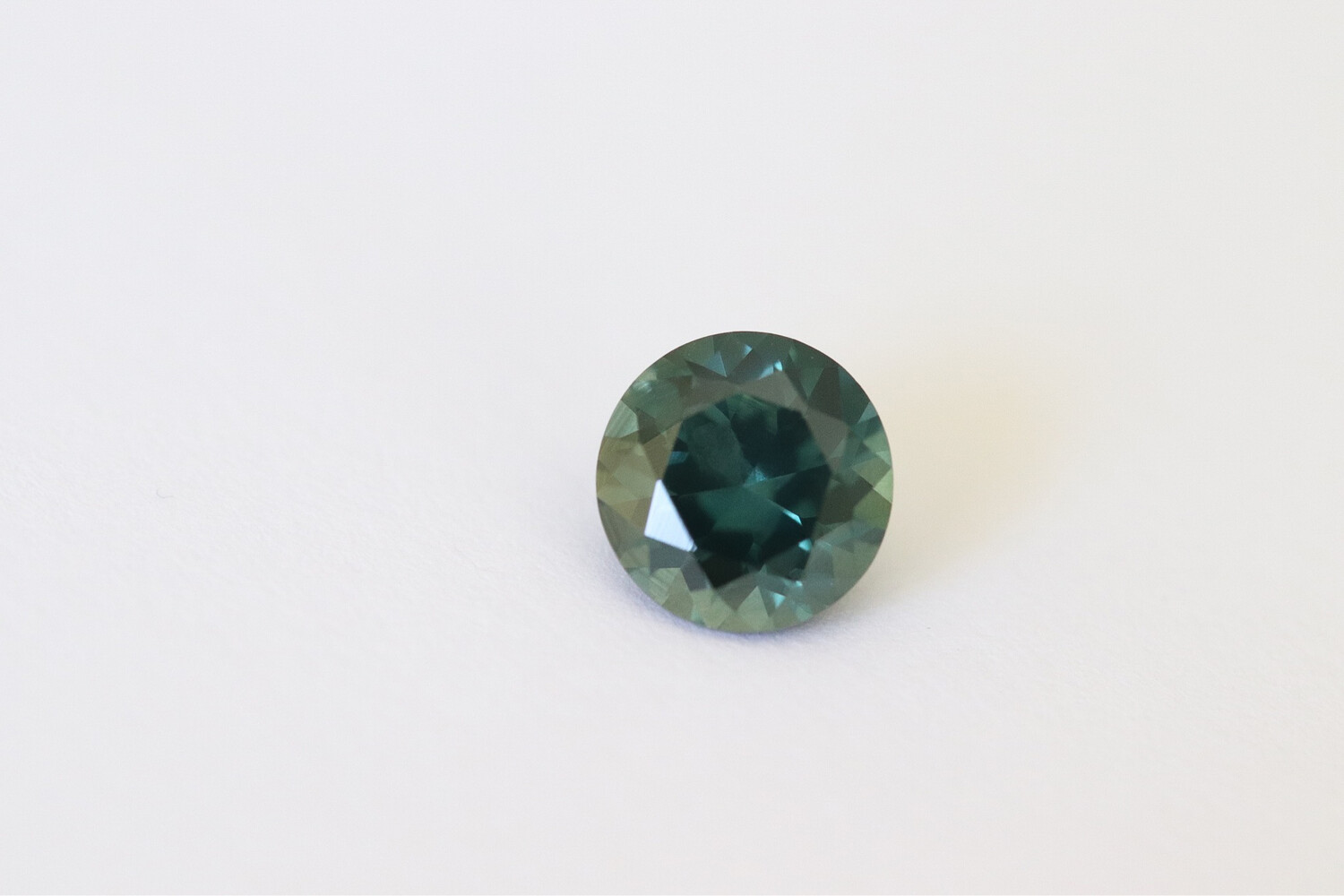 1.18ct Australian Teal Round Sapphire