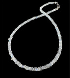 Faceted Moonstone Heishi Beaded Necklace