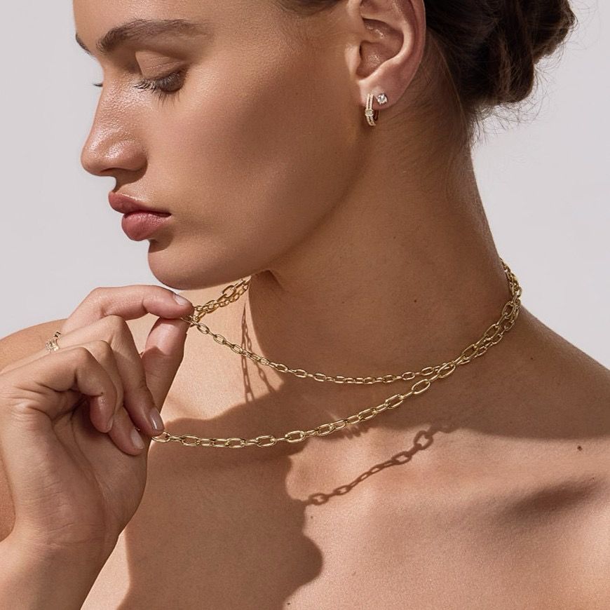 Paper Clip Chain - Solid 3.6mm