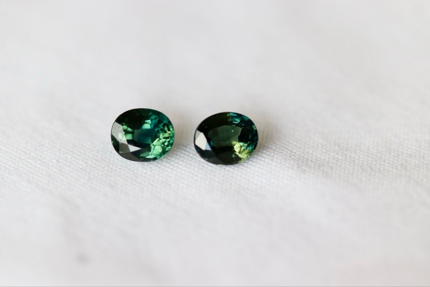1.55cts Teal Green Sapphires