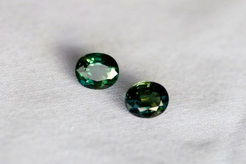 1.55cts Teal Green Sapphires