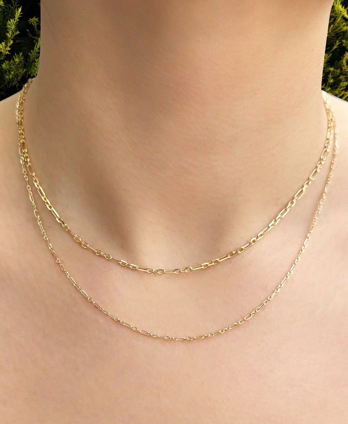 Fine Oval Diamond Cut 3+1 Cable Chain