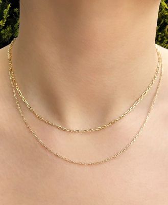 Fine Oval Diamond Cut 3+1 Cable Chain