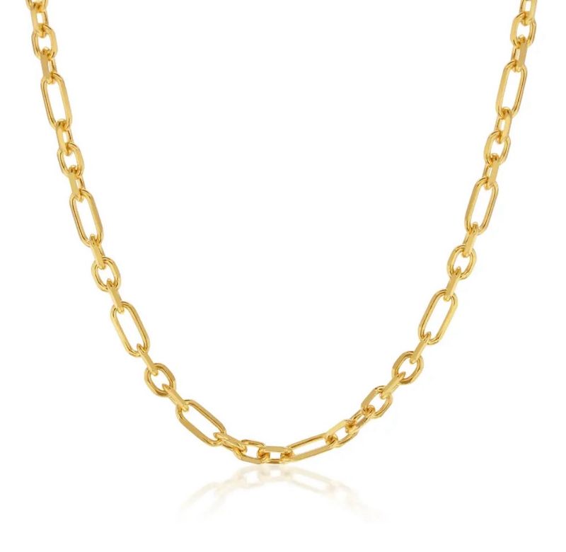 Fine Oval Diamond Cut 3+1 Cable Chain