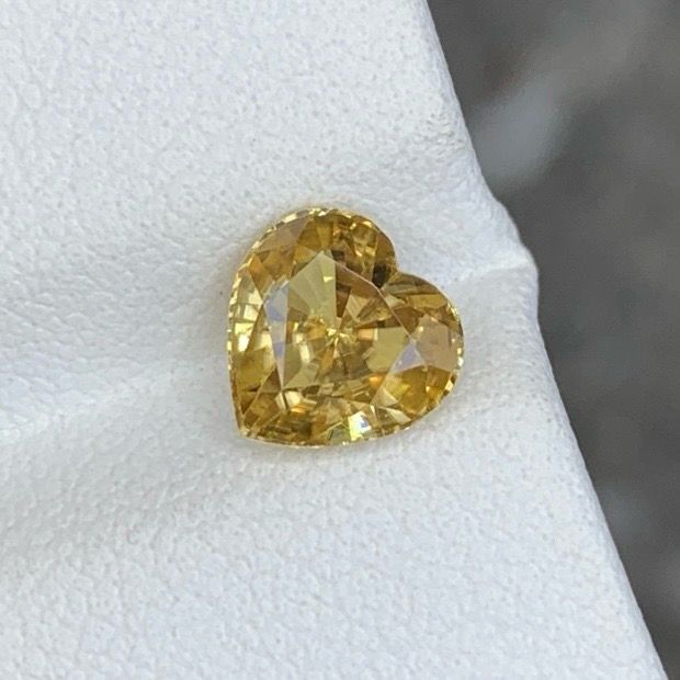 Natural Zircon - Golden Heart &amp; Champagne Pear Shape