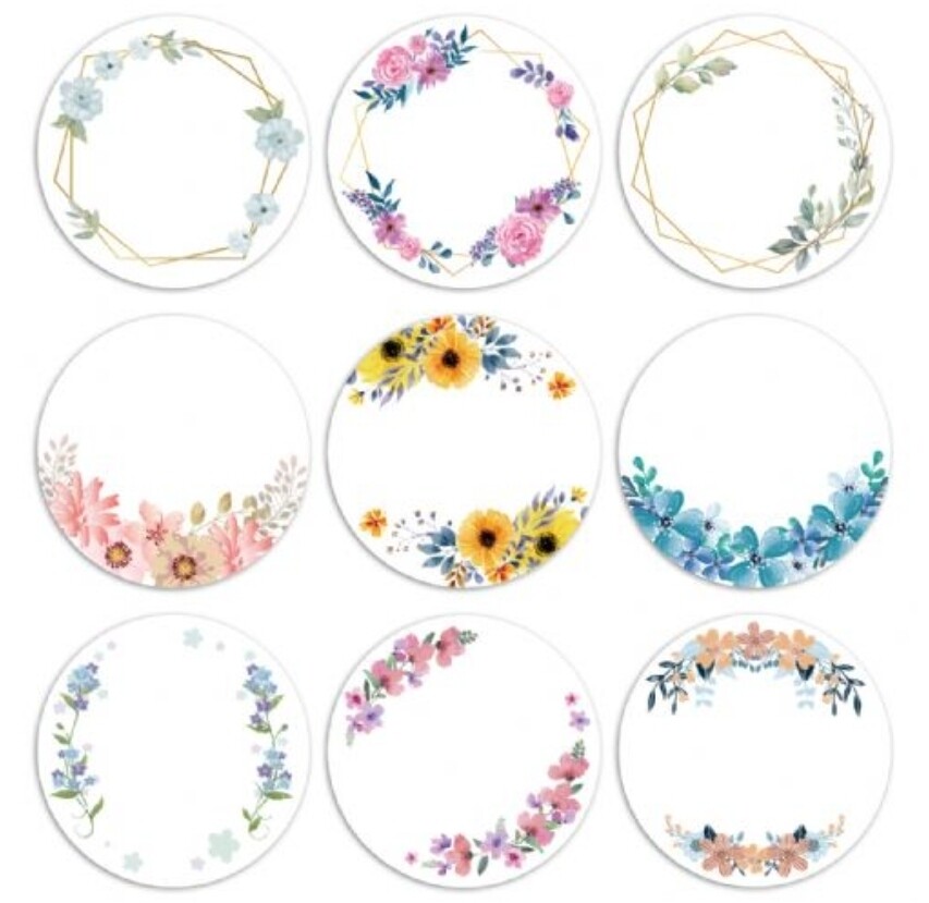 Flower frame WHITE BASE