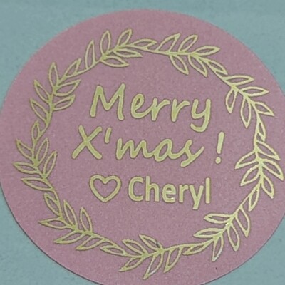 Monochrome round shape stickers-3cm diameters