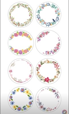 Flower Flame Round-4.5cm Diameters