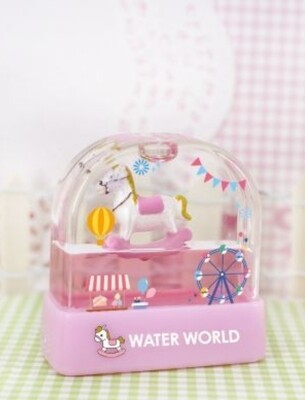 Water pink pony - Fabric stamp