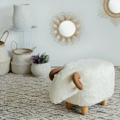 PROMO Le mouton blanc tabouret déco PROMO Le mouton blanc tabouret déco