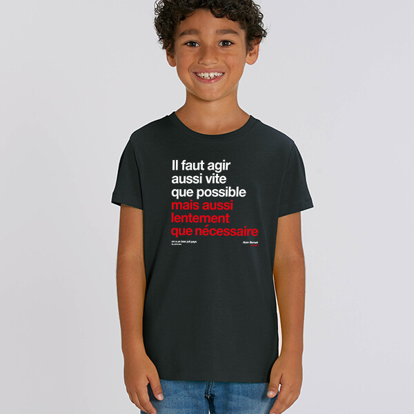 T-Shirt Particules enfant Berset agir aussi vite que possible ❤️