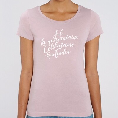 T-Shirt Femme jeune fille, célibataire, sur Tinder T-Shirt Femme jeune fille, célibataire, sur Tinder