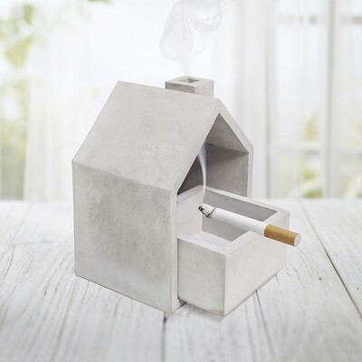 Promo - Le Cendrier béton en forme de maison Promo - Le Cendrier béton en forme de maison