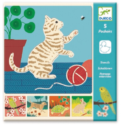 PROMO - Jeu créatif - Pochoirs Petits compagnons PROMO - Jeu créatif - Pochoirs Petits compagnons