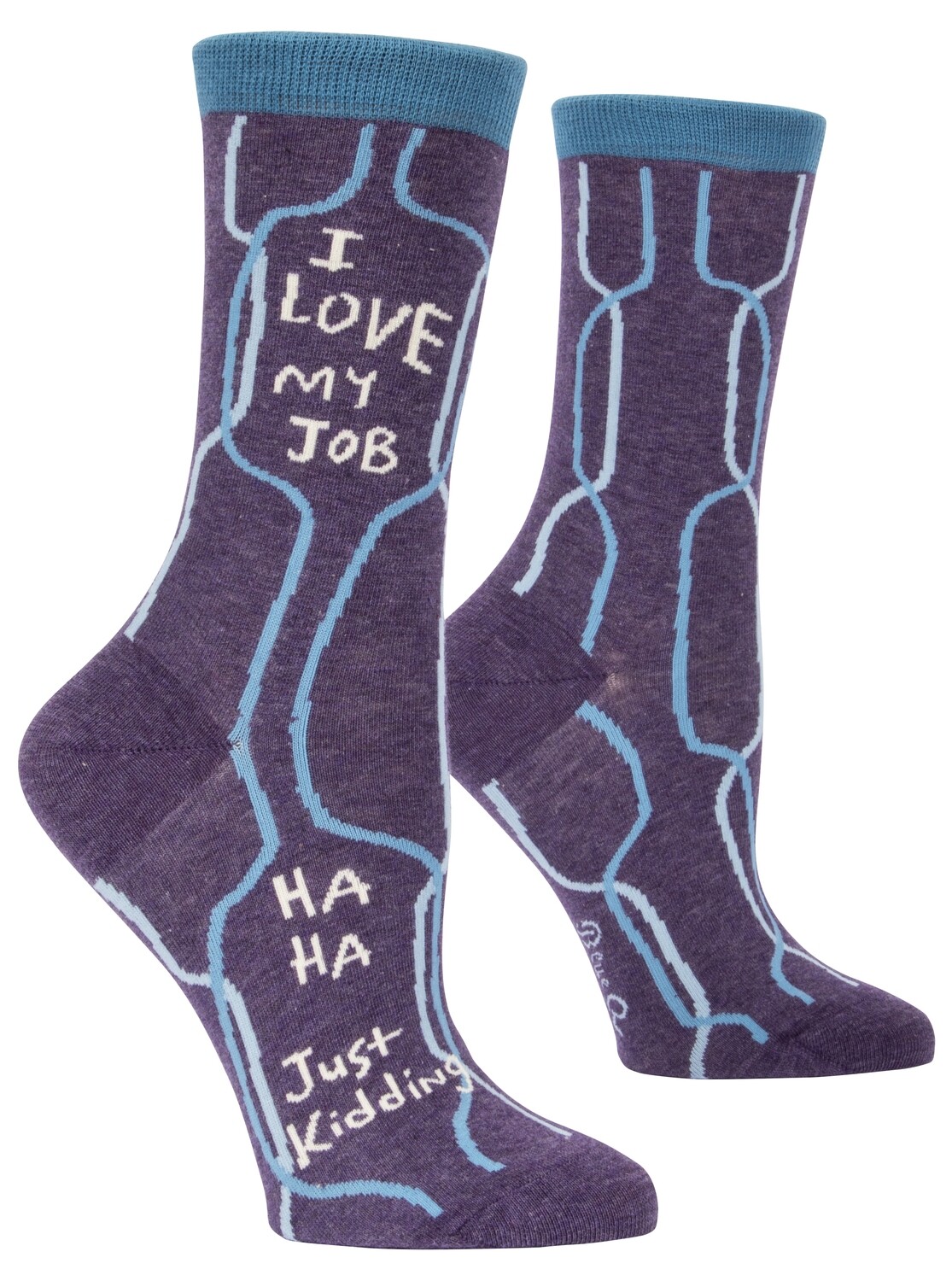 Chaussettes femmes love my job Ha Ha, Just Kidding
