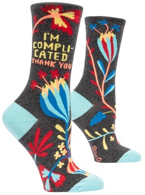 Chaussettes femme I'm complicated Thank you