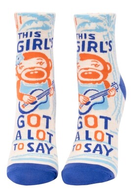 Chaussettes femmes Girl's got a lot to say
