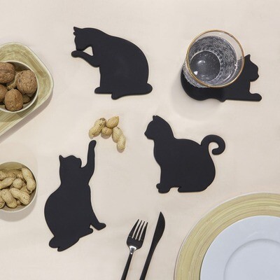 Sous-verres + Magnet chats