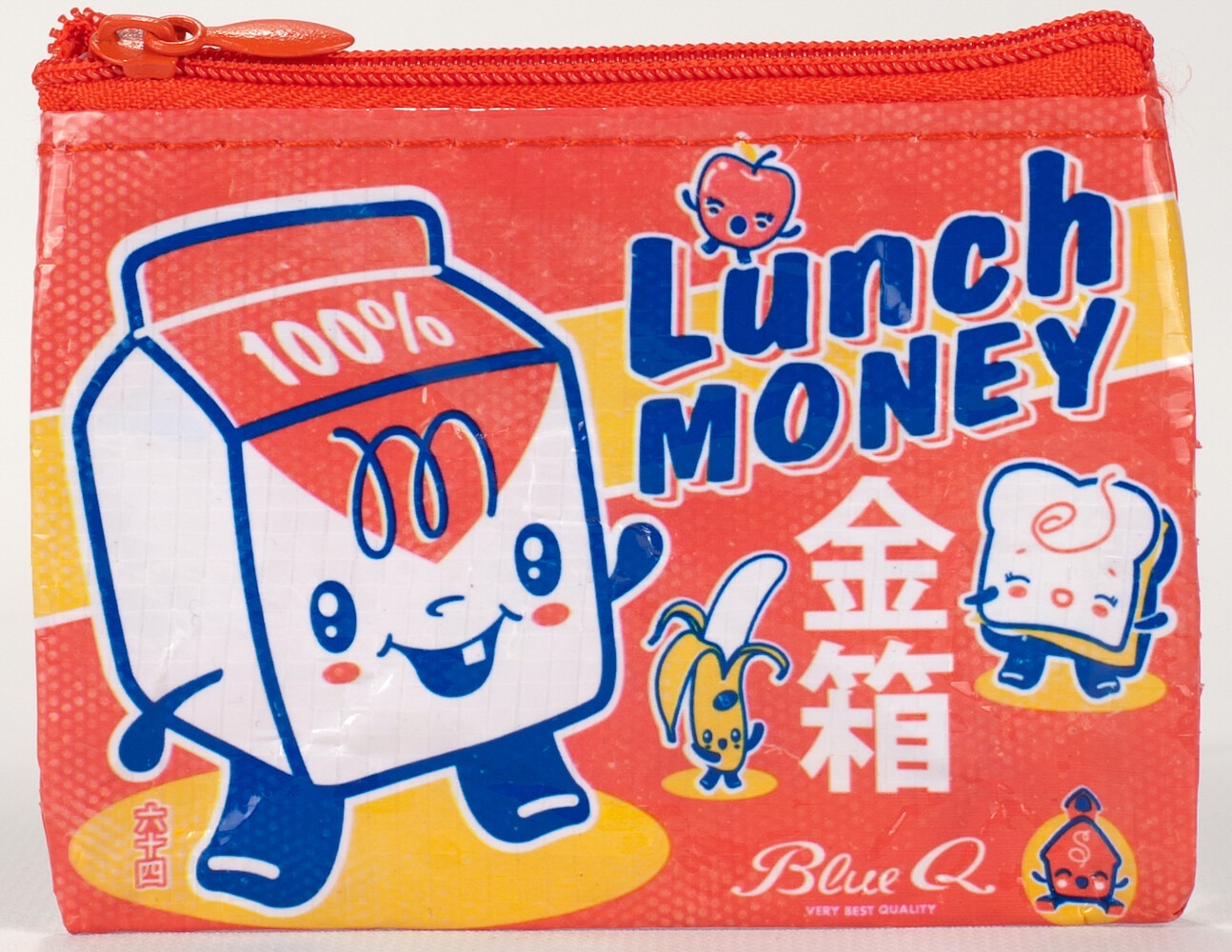Petite pochette à monnaie zippée lunch money