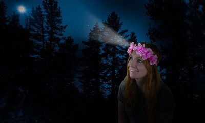PROMO - Couronne de fleurs lumineuse avec lampe frontale intégrée ♥️ PROMO - Couronne de fleurs lumineuse avec lampe frontale intégrée ♥️